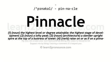 pinnacle means.